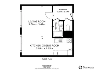 Pronájem bytu 1+kk, Praha - Stodůlky, Nušlova, 36 m2