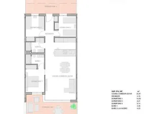 Prodej bytu 4+kk, Guardamar del Segura, Alicante, Španělsko, 106 m2