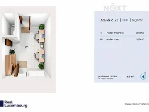 Prodej kanceláře, Praha - Košíře, U Tyrše, 17 m2
