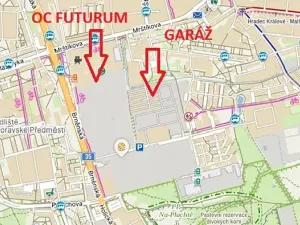 Pronájem garáže, Hradec Králové, 18 m2