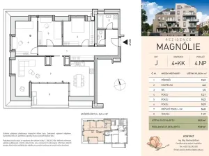 Prodej bytu 4+kk, Praha - Vysočany, U vysočanského pivovaru, 91 m2
