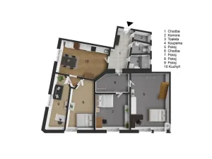 Prodej bytu 4+1, Praha - Vinohrady, Slezská, 101 m2