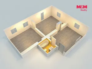 Prodej bytu 3+kk, Libčice nad Vltavou, Letecká, 68 m2