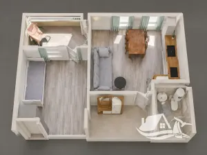 Prodej bytu 2+kk, Nesebar, Bulharsko, 42 m2