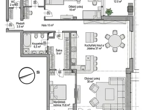 Prodej bytu 4+kk, Praha - Michle, U michelského mlýna, 166 m2