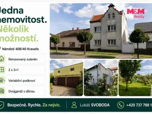 Prodej rodinného domu, Kravaře, Náměstí, 180 m2
