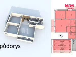 Prodej bytu 3+kk, Břežany II, 81 m2