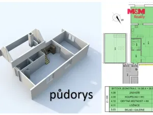 Prodej bytu 3+kk, Břežany II, 85 m2