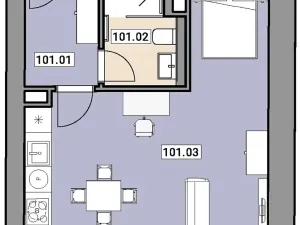 Prodej bytu 1+kk, Praha - Zbraslav, Elišky Přemyslovny, 34 m2