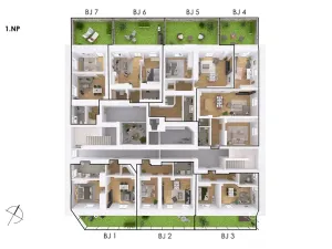 Prodej bytu 2+kk, Postupice, Blanická, 54 m2