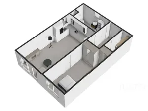 Pronájem bytu 2+kk, Praha - Modřany, Soukalova, 55 m2