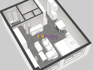 Pronájem bytu 1+kk, Praha - Bohnice, Poznaňská, 45 m2