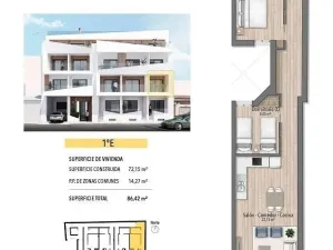 Prodej bytu 3+kk, Torrevieja, Alicante, Španělsko, 74 m2