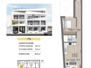Prodej bytu 2+kk, Torrevieja, Alicante, Španělsko, 61 m2