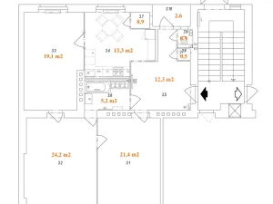 Pronájem bytu 3+1, Praha, náměstí Jiřího z Lobkovic, 98 m2