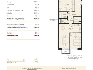 Prodej bytu 3+kk, Brno, Staňkova, 78 m2