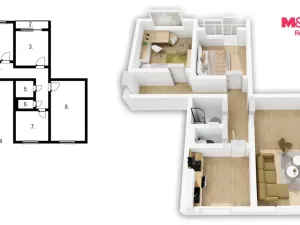 Prodej bytu 3+1, Dobruška, Laichterova, 72 m2