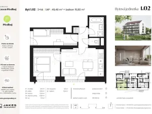 Prodej bytu 3+kk, Předboj, Ke Tvrzi, 50 m2
