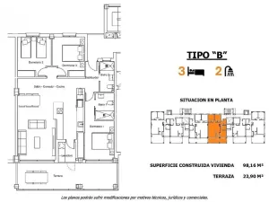 Prodej bytu 4+kk, San Miguel de Salinas, Alicante, Španělsko, 121 m2
