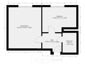 Pronájem bytu 2+kk, Praha - Řepy, Karlovarská, 42 m2