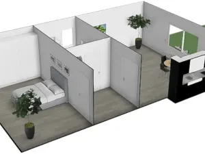 Pronájem bytu 2+kk, Brno, Černohorská, 48 m2