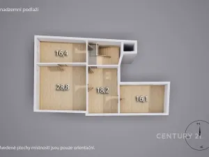 Pronájem činžovního domu, Děčín, Křížová, 80 m2