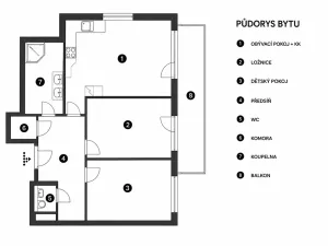 Prodej bytu 3+kk, Praha - Uhříněves, Václava Trojana, 83 m2
