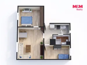 Prodej bytu 2+1, Ostrov, Luční, 57 m2