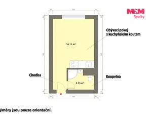 Prodej bytu 1+kk, Karlovy Vary - Doubí, 20 m2