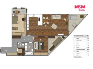 Prodej bytu 3+kk, Praha - Horní Měcholupy, Mantovská, 90 m2