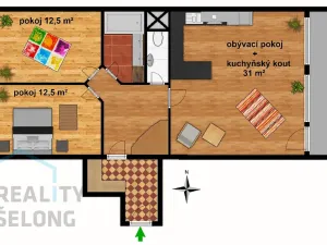 Prodej bytu 3+kk, Praha - Čimice, Křivenická, 78 m2