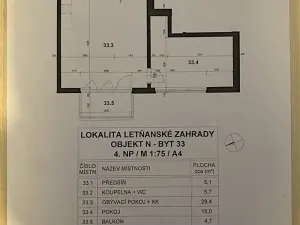 Prodej bytu 2+kk, Praha - Letňany, Hlučkova, 61 m2