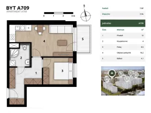Prodej bytu 2+kk, Praha - Hostivař, U továren, 43 m2