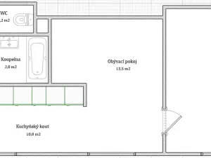Prodej bytu 2+kk, Znojmo, Pražská, 49 m2