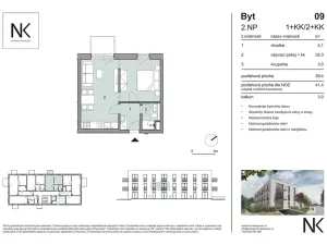 Prodej bytu 1+kk, Třeboň, Na Kopečku, 39 m2