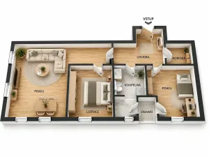 Prodej bytu 3+kk, Praha - Podolí, V rovinách, 80 m2