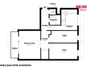 Prodej bytu 3+1, Klatovy - Klatovy III, Cibulkova, 70 m2