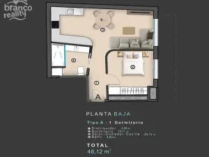 Prodej bytu 2+kk, Torrevieja, Alicante, Španělsko, 48 m2