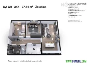 Prodej bytu 3+kk, Želešice, 24. dubna, 77 m2