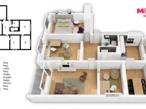 Prodej bytu 5+1, Vamberk, Struha, 87 m2