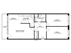 Prodej bytu 3+1, Praha - Kyje, Travná, 80 m2