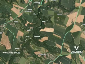 Prodej podílu lesa, Kokořín, 7736 m2