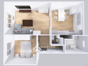 Pronájem bytu 2+kk, Boskovice, Na Chmelnici, 60 m2
