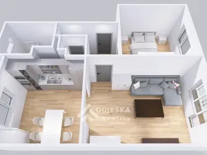 Pronájem bytu 2+kk, Boskovice, Na Chmelnici, 60 m2