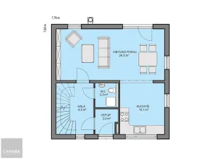 Prodej rodinného domu, Káraný, 97 m2