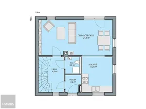 Prodej rodinného domu, Mladá Boleslav, 96 m2