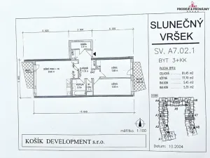 Prodej bytu 3+kk, Praha - Hostivař, Budapešťská, 81 m2