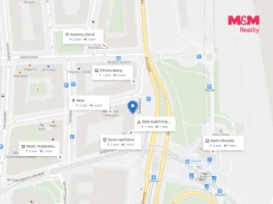 Pronájem bytu 1+kk, Praha - Holešovice, Bubenská, 21 m2