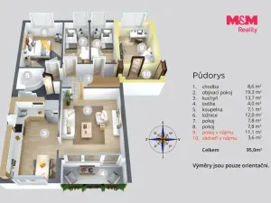 Prodej bytu 3+1, Ústí nad Labem, Poláčkova, 80 m2
