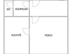 Prodej bytu 1+1, Chomutov, Zahradní, 35 m2